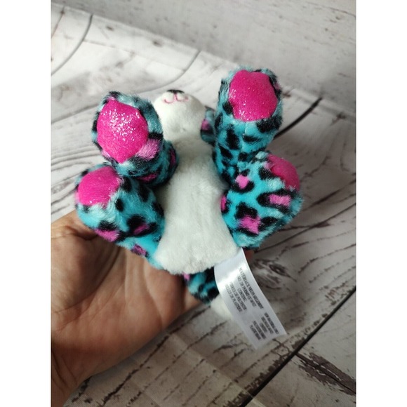Zuru Plush Coco Surprise Otto Blue Pink Leopard 5 inch Stuffed Animal Toy - Picture 6 of 8